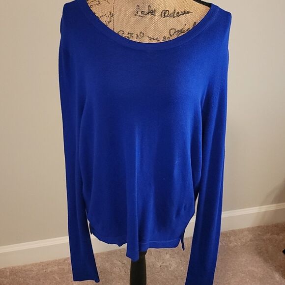 French Connection Blue Sweater - Picture 1 of 3